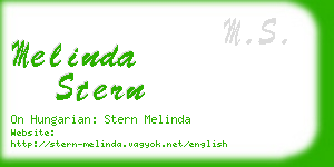 melinda stern business card